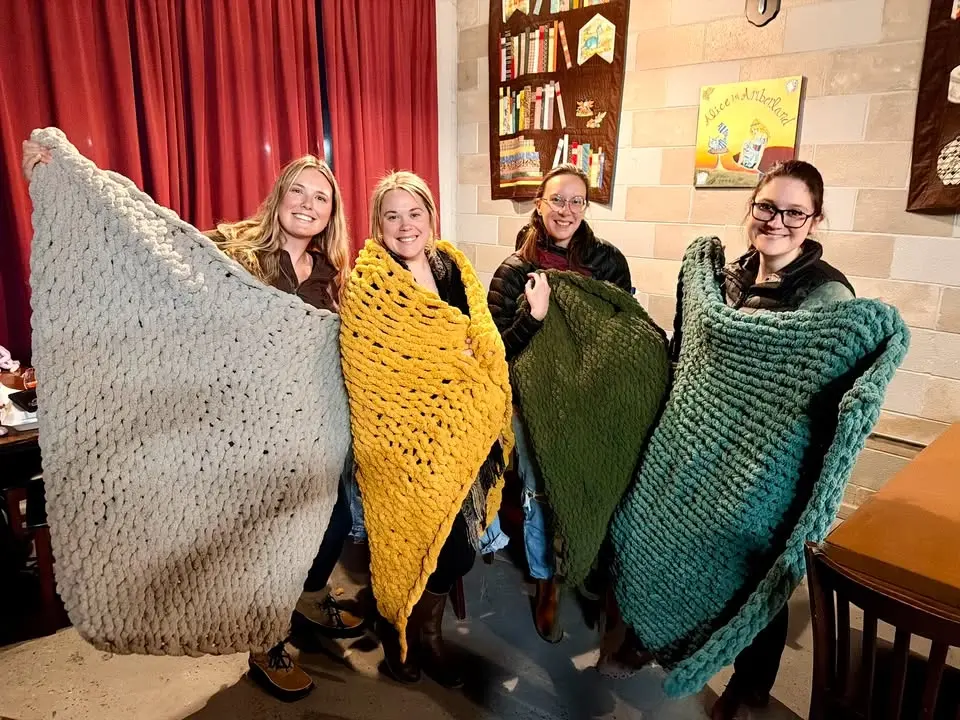 Chunky Knit Throw Workshop