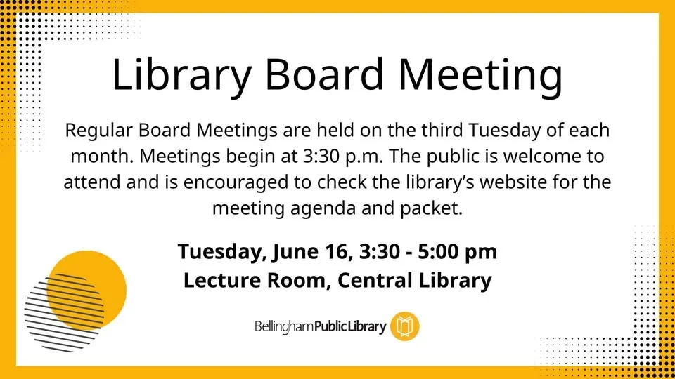 Bellingham Public Library Board Meeting