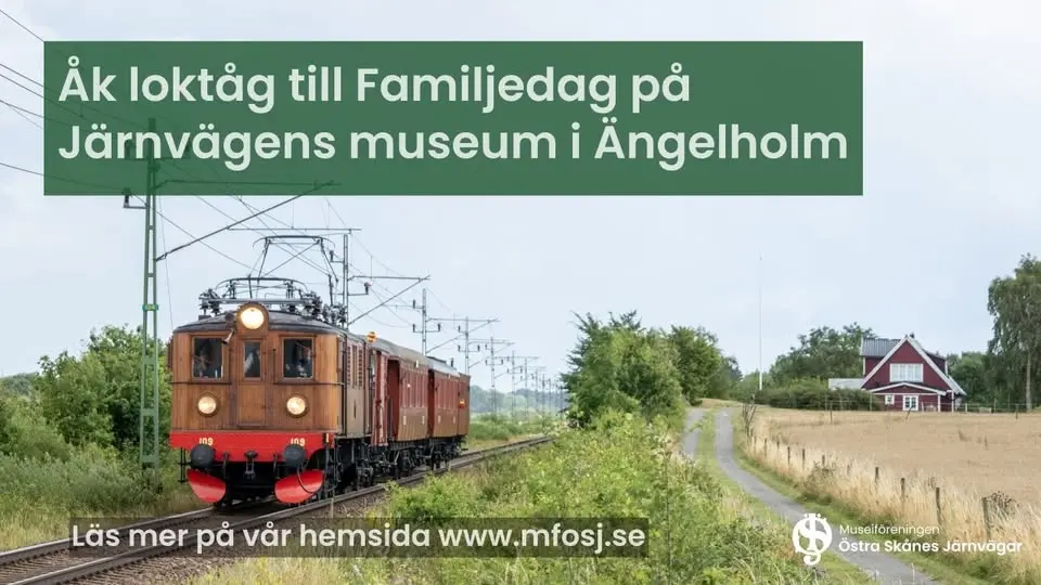 Loktåg till Ängelholm samt rundtur