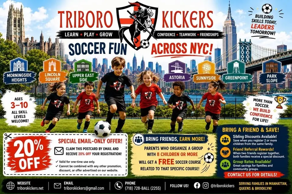 TRIBORO KICKERS - Soccer for Kids in Con Edison Field (Astoria)