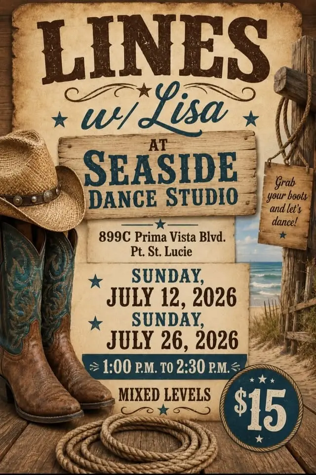 Lines w/ Lisa at Seaside Dance Studio