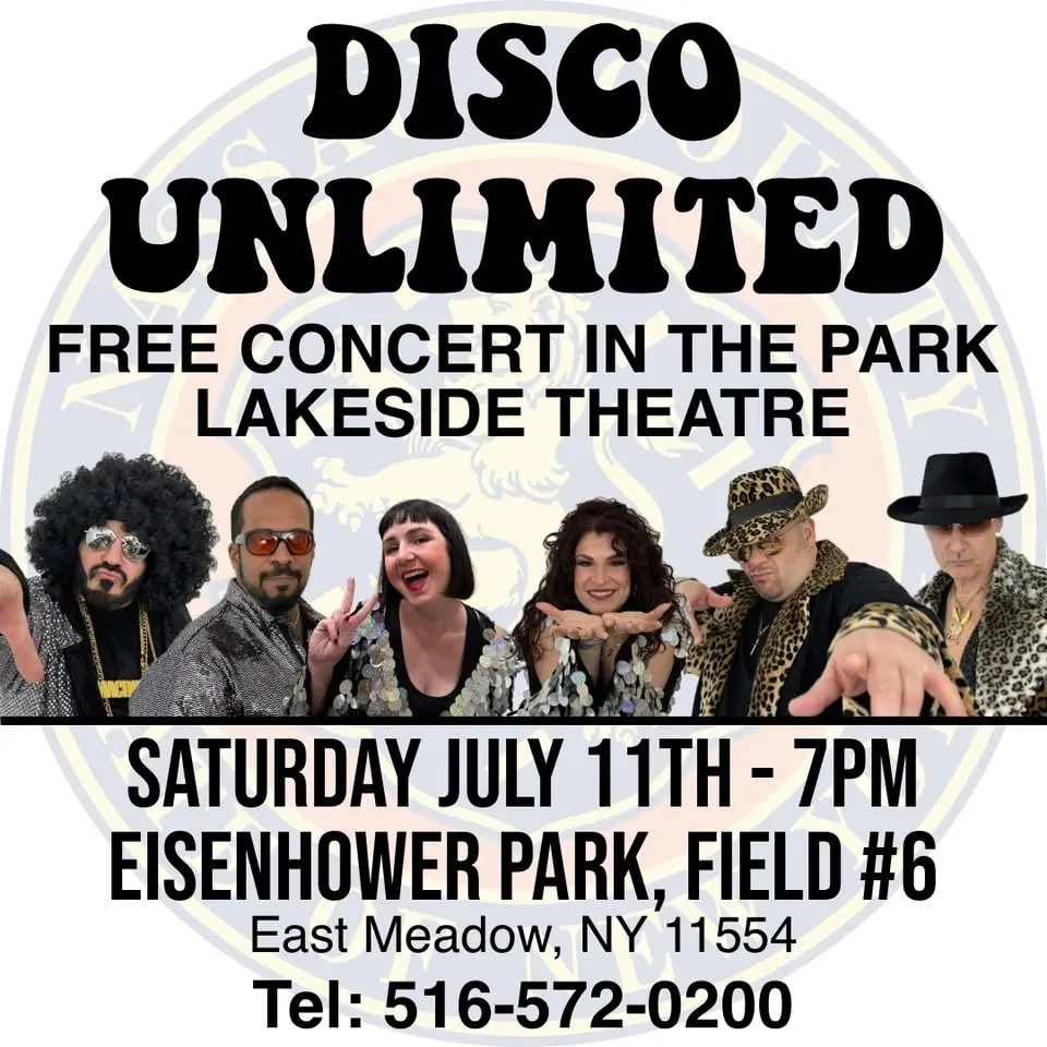 Free Concert in the Park! Disco Unlimited at Eisenhower Park (East Meadow, NY)