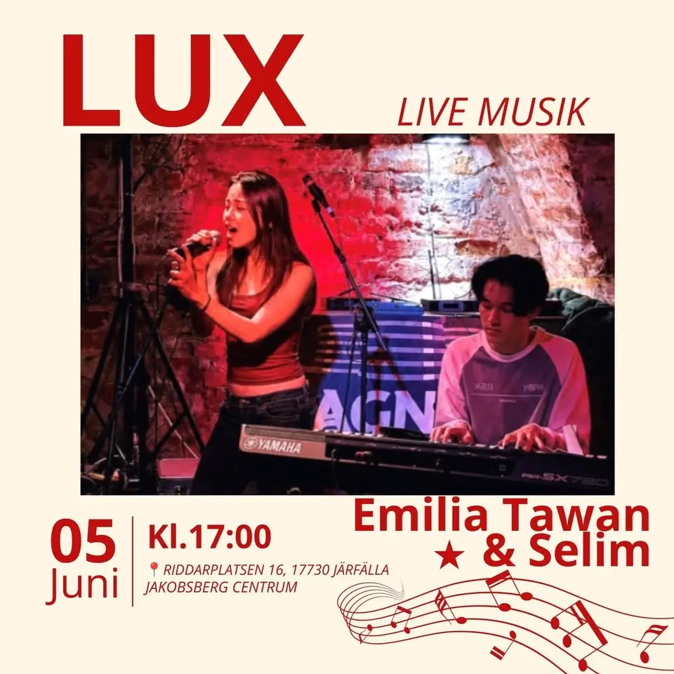 LUX LIVE MUSIK – Emilia Tawan & Selim 🎶🍸✨