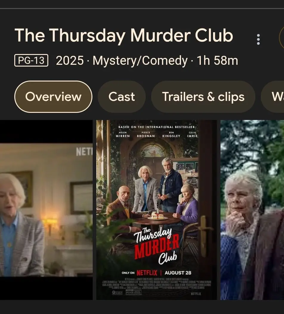 Film Club - Culver City Edition - Title: The Thursday Murder Club