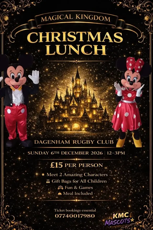 Magical kingdom Christmas lunch with Mickey and Minnie 