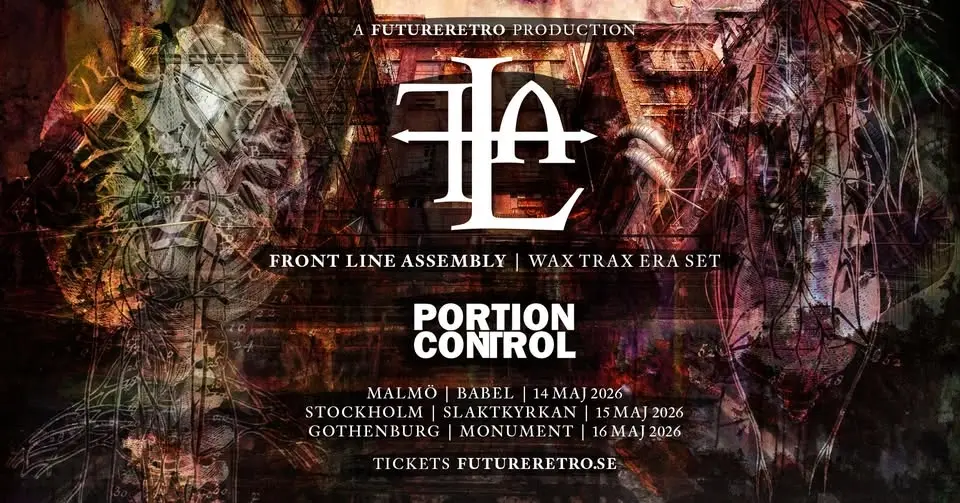 FutureRetro pres Front Line Assembly (Wax Trax Era 87-92) & Portion Control 