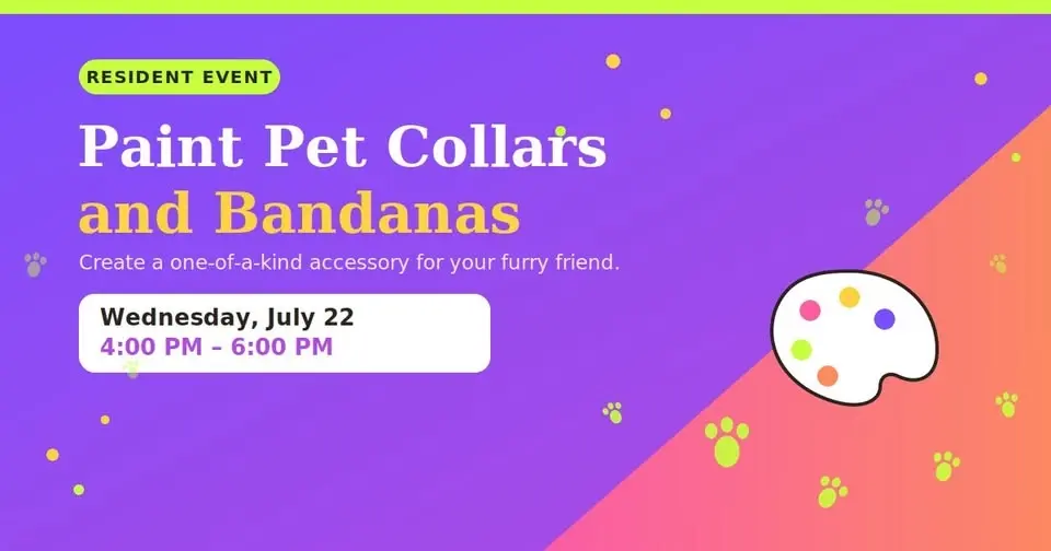Paint Pet Collars and Bandanas