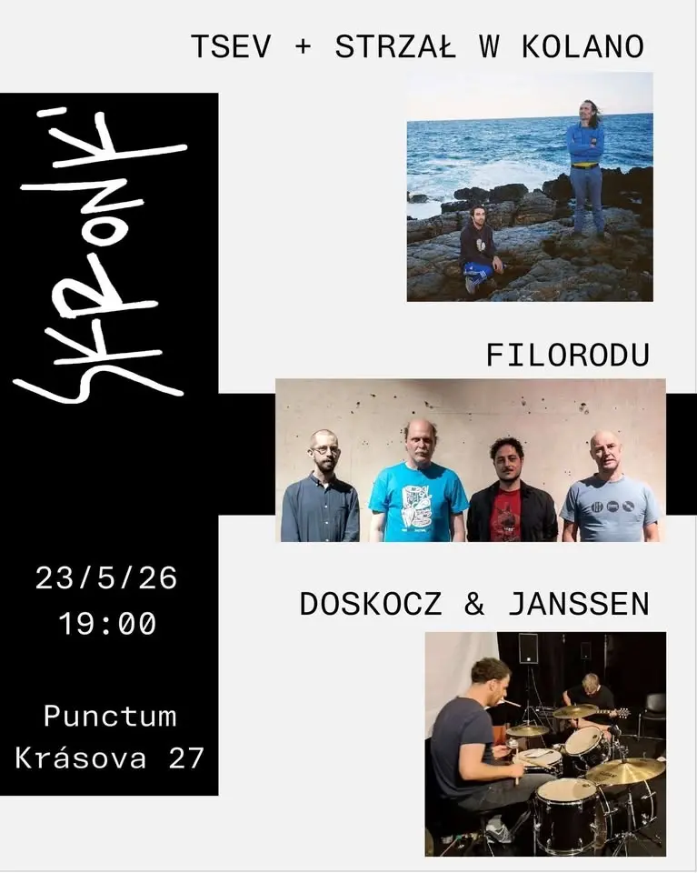 [SKRONK']: Filorodu // Tsev + Strzał w Kolano // Doskocz & Jenssen