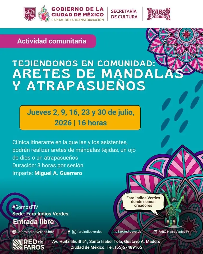 Tejiéndonos en Comunidad: Aretes de Mándalas y Atrapasueños