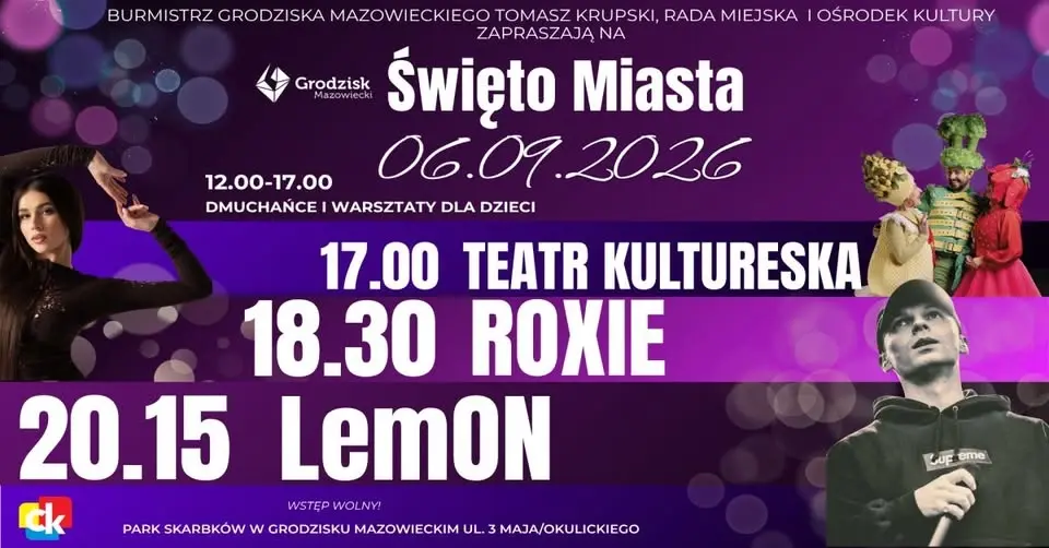 Święto Miasta – koncerty Roxie & LemOn