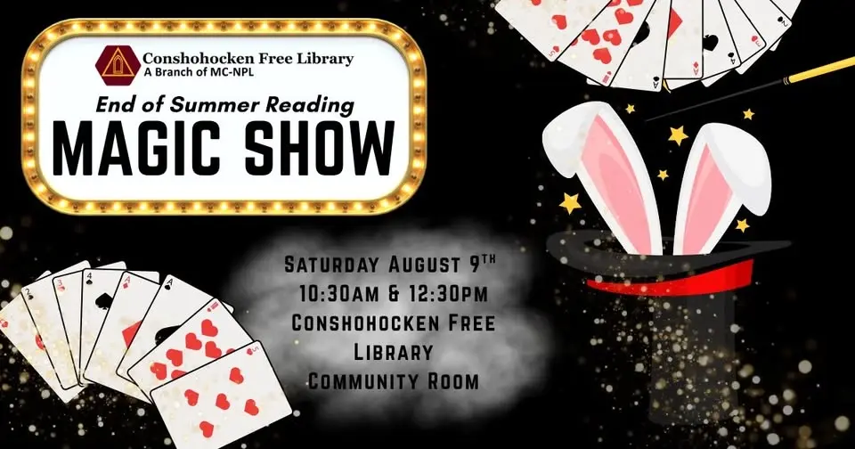 End of Summer Reading 12:30pm Magic Show