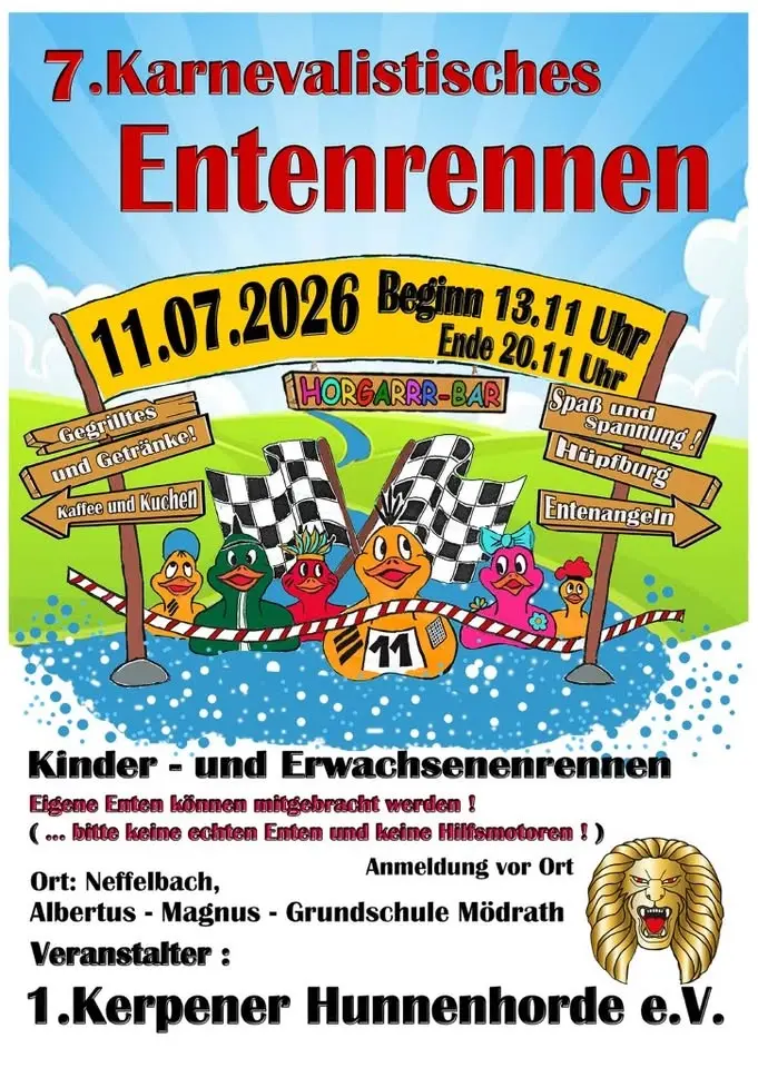 7. Karnevalistisches Entenrennen
