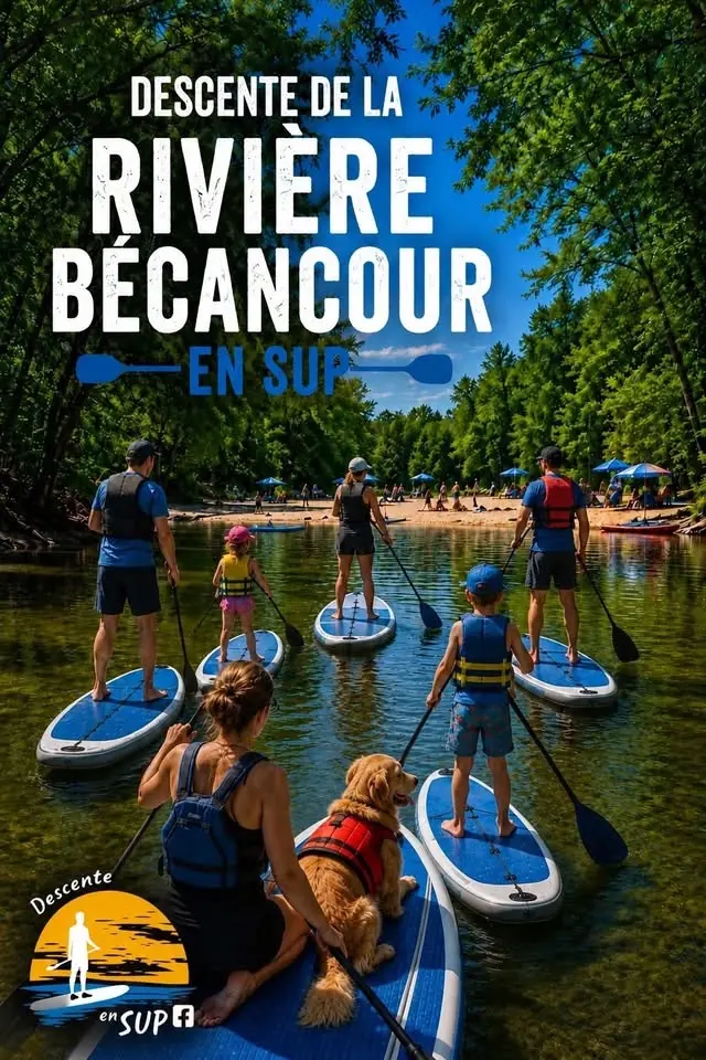 Descente de la rivière 𝘽𝙚́𝙘𝙖𝙣𝙘𝙤𝙪𝙧 𝑒𝑛 𝑆𝑈𝑃 🏄🏼♀️
