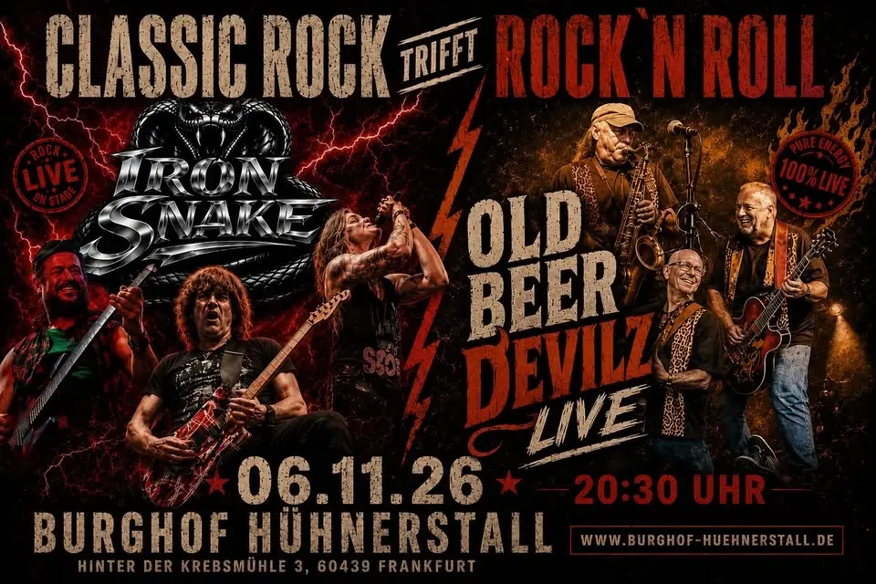 ROCK 'n' ROLL trifft CLASSIC ROCK | Old Beer Devilz meets Iron Snake