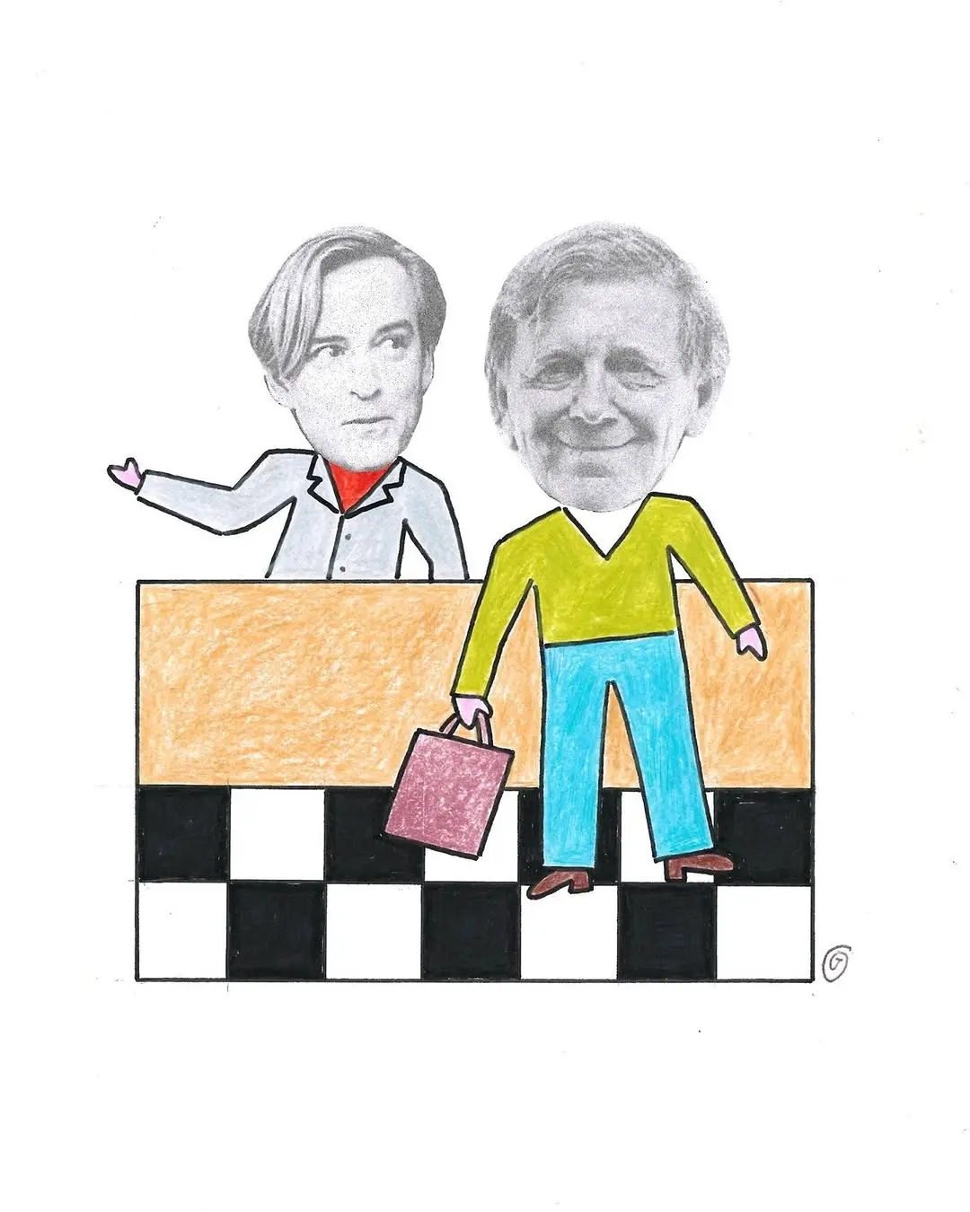 Claes och Andreas leker affär