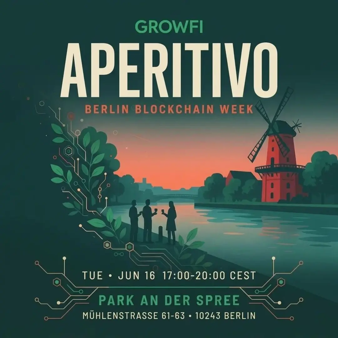 🌿 GrowFi Aperitivo — Berlin Blockchain Week