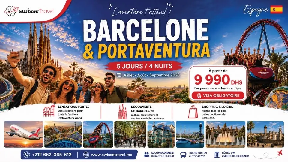 Barcelone & PortAventura - Du 20 Juillet au 24 Juillet 