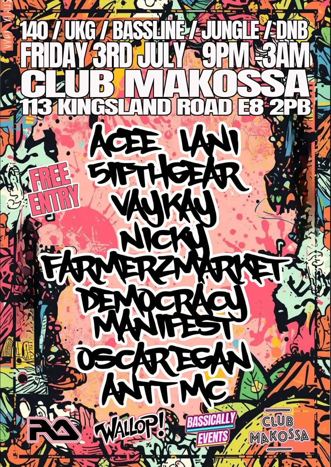 Wallop! x Bassically Events Summer Shell-Out