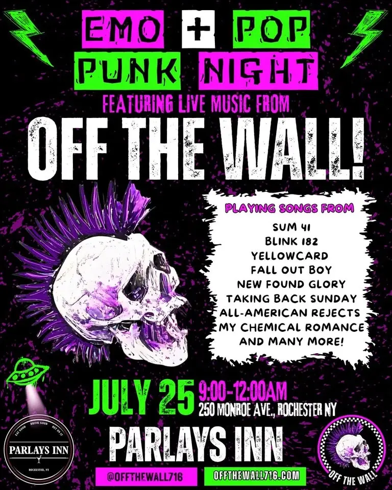 EMO + POP PUNK NIGHT w/OFF THE WALL