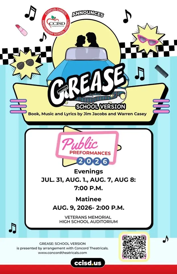 CCISD Presents: Grease: School Version Public Performances