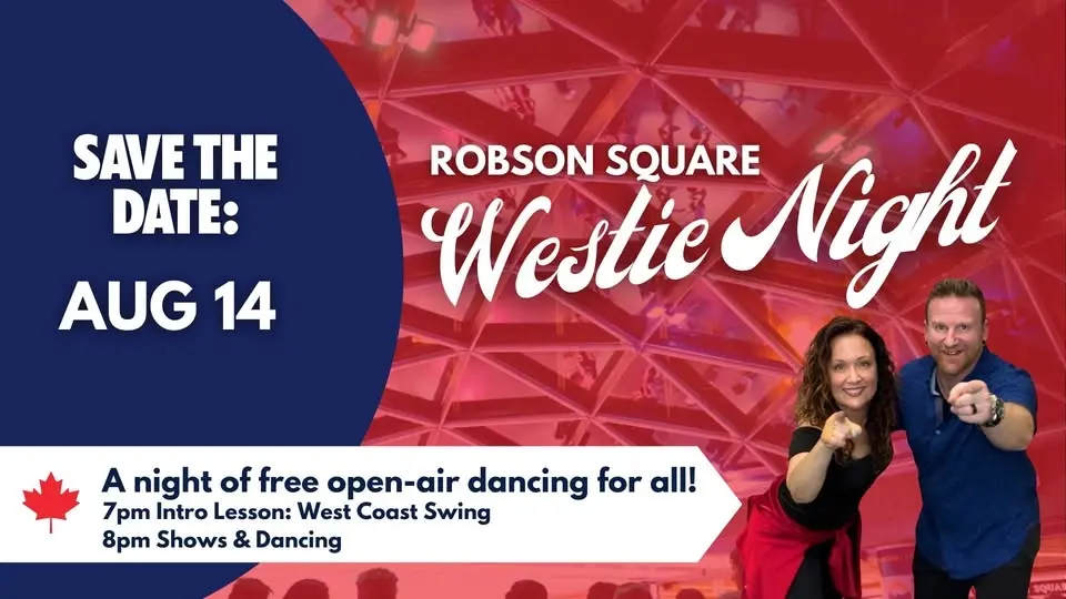 West Coast Swing night at Robson Square Aug 14