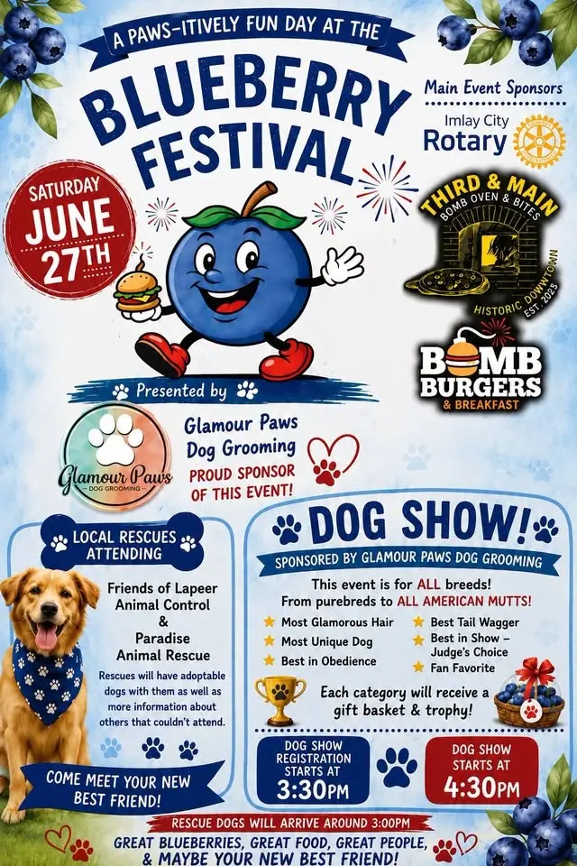 Blueberry Festival- Dog Show AND Adoption Event 🐾
