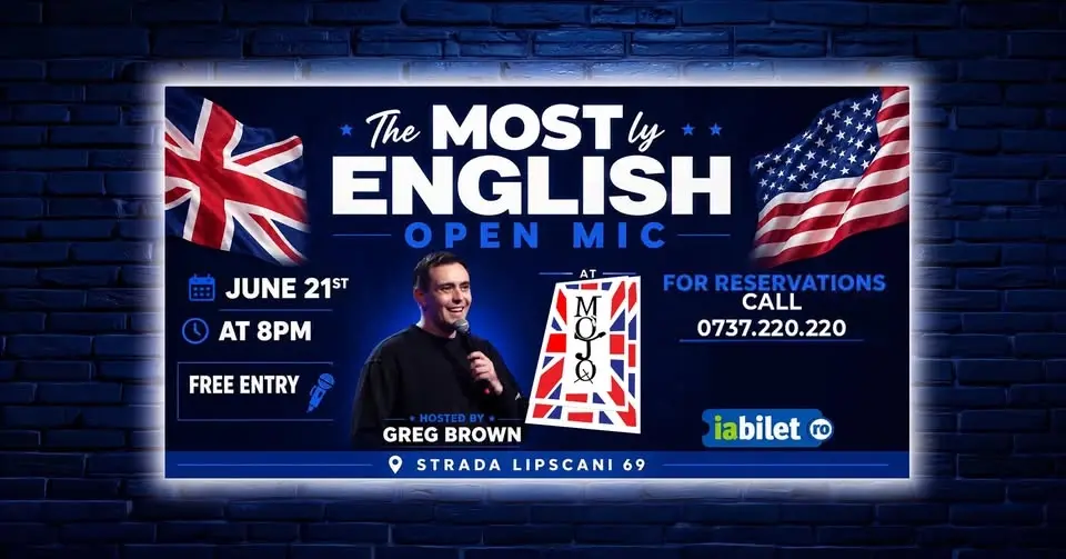 The MOSTly English Open Mic June 21st