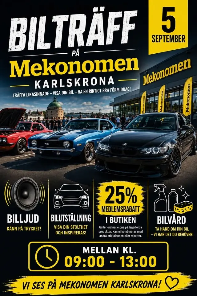 Mekonomen träffen Karlskrona 