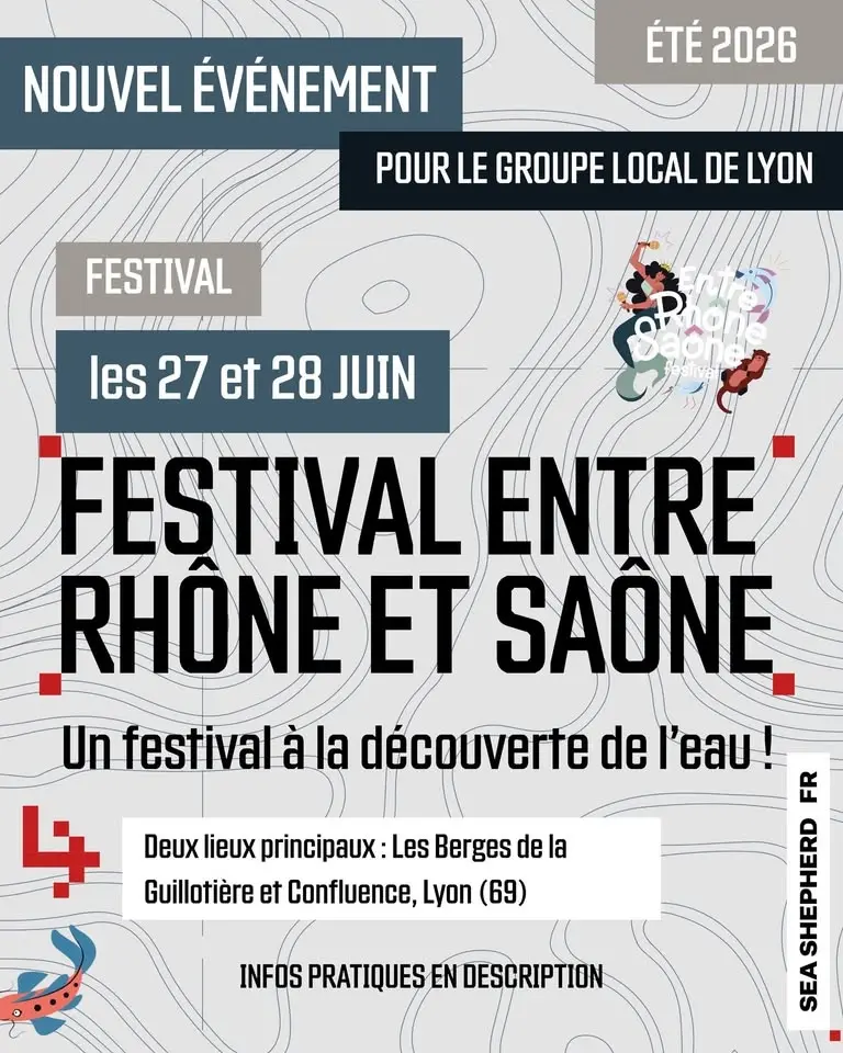 🌊 Sea Shepherd Lyon au Festival Entre Rhône et Saône 💙