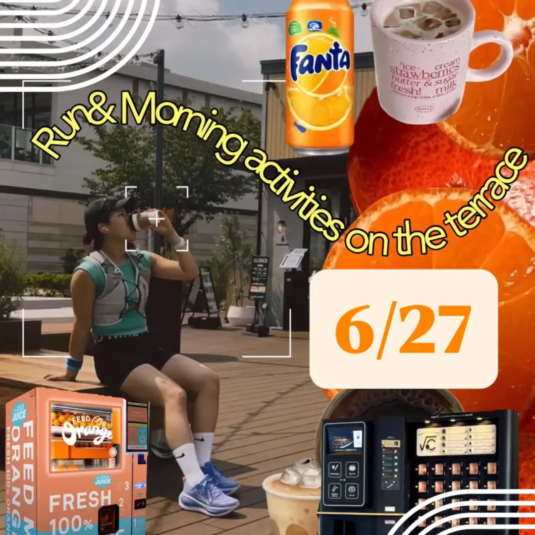 6/27 Running🏃‍♀️🏃‍♂️🍊☕️