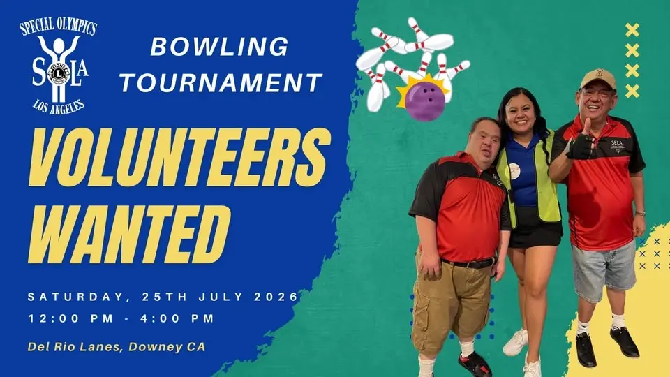 🎳 Volunteer with SOLA Lions at the SELA Special Olympics Bowling Competition!