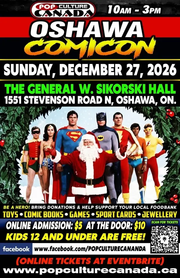 OSHAWA COMICON : DECEMBER 27TH 2026 : COMICON