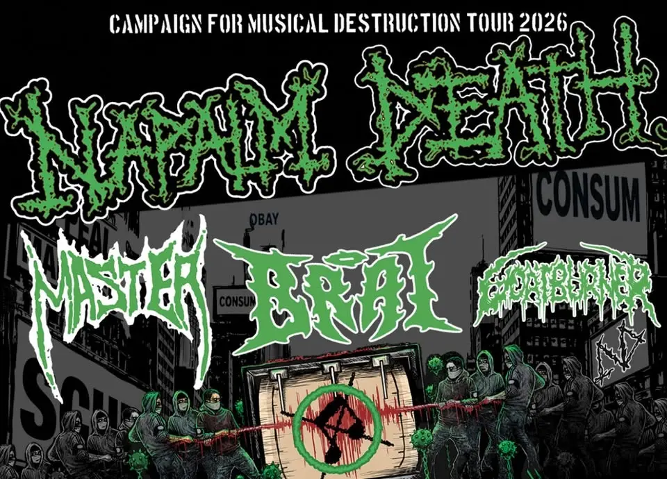 Napalm Death | Live på Kollektivet Livet, Stockholm