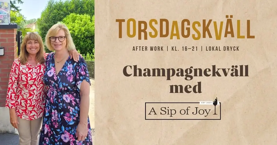Champagnekväll med A Sip of Joy