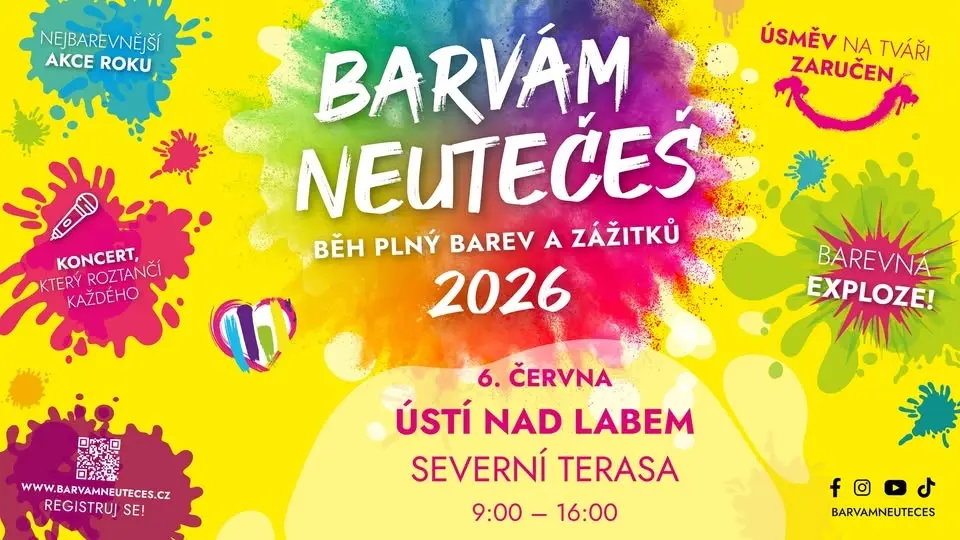 Barvám Neutečeš 2026 - Ústí nad Labem