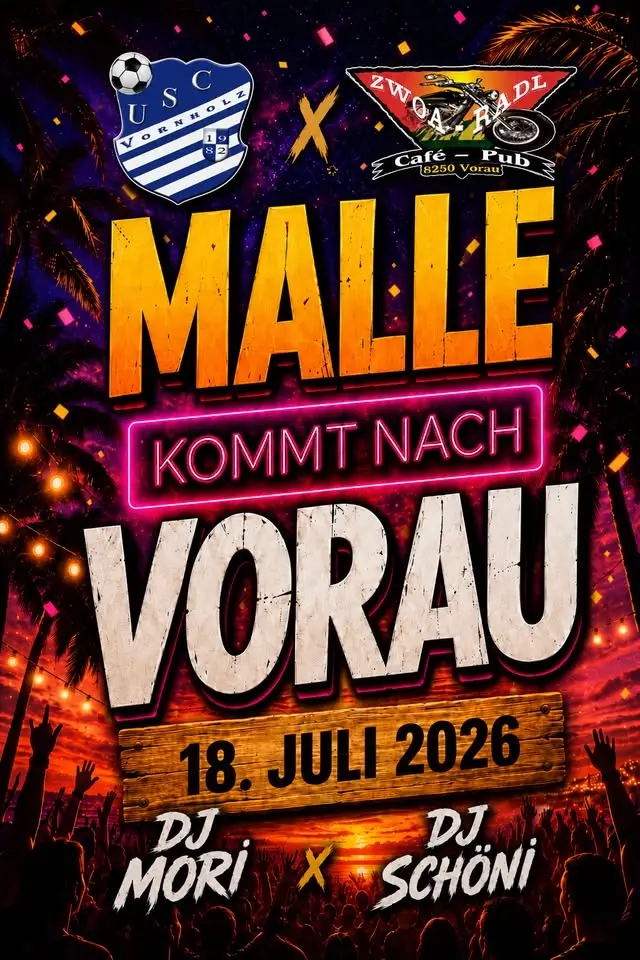 MALLE kommt nach VORAU