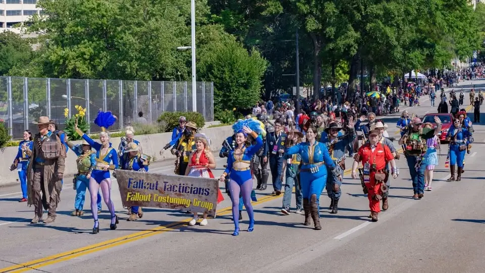 Fallout Tacticians and Friends at the 2026 DragonCon Parade!