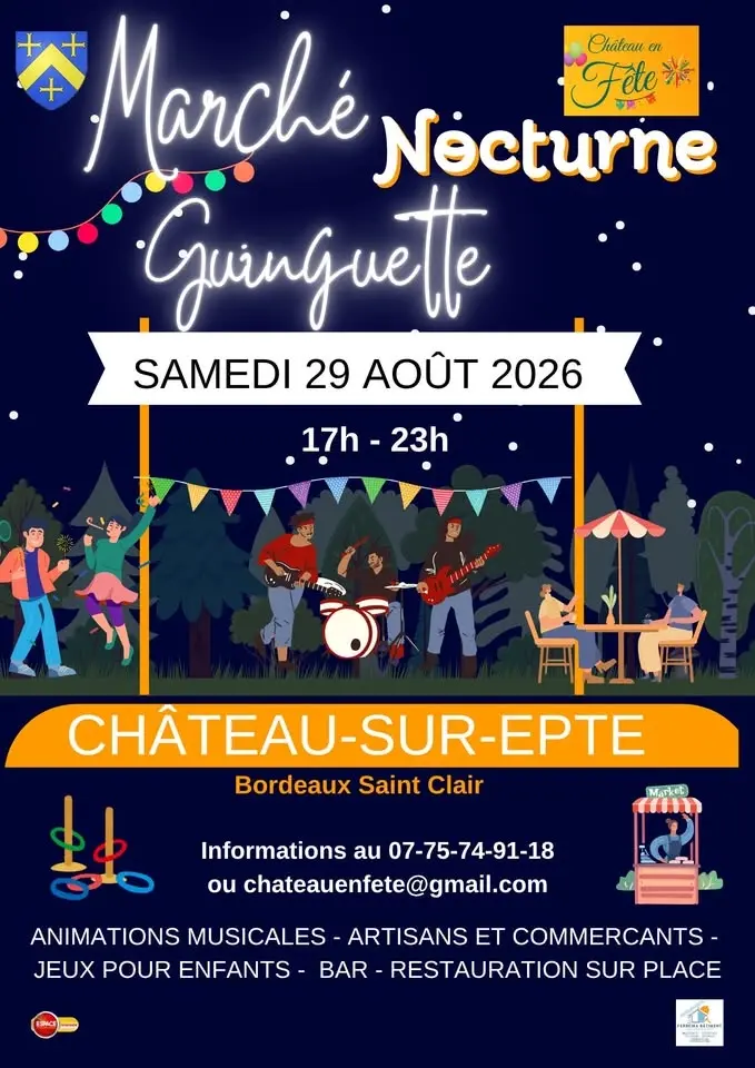 Marché Nocturne et guinguette Château-sur-Epte 
