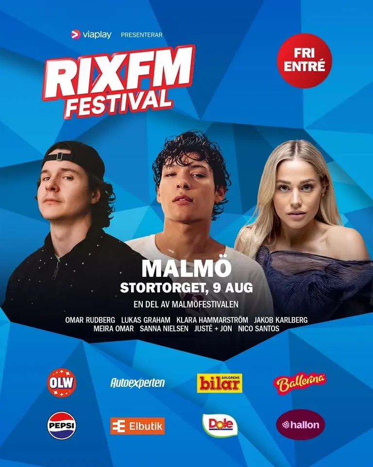 RIX FM FESTIVAL Malmö 2026 