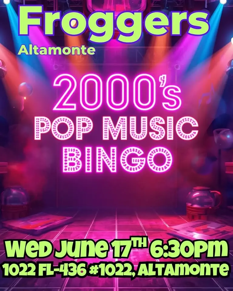 2000's Pop Music Bingo @ Froggers Altamonte