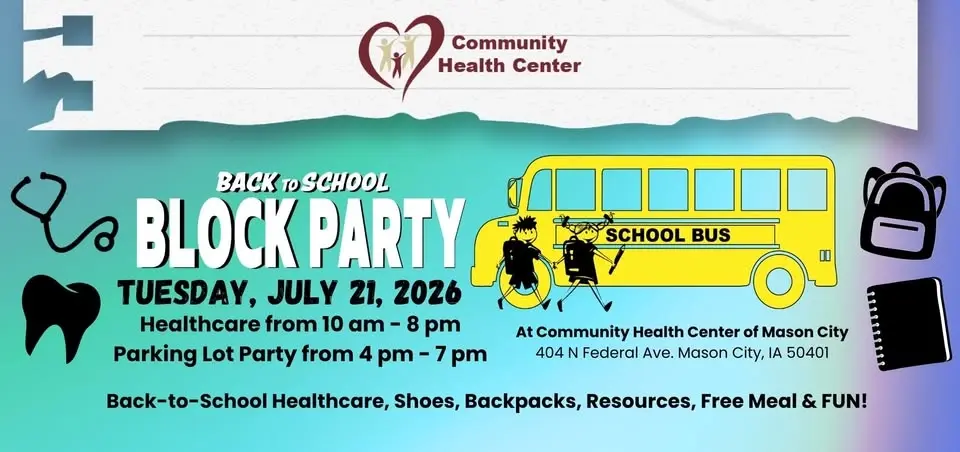 Community Health Center of Mason City's Back-to-School Block Party