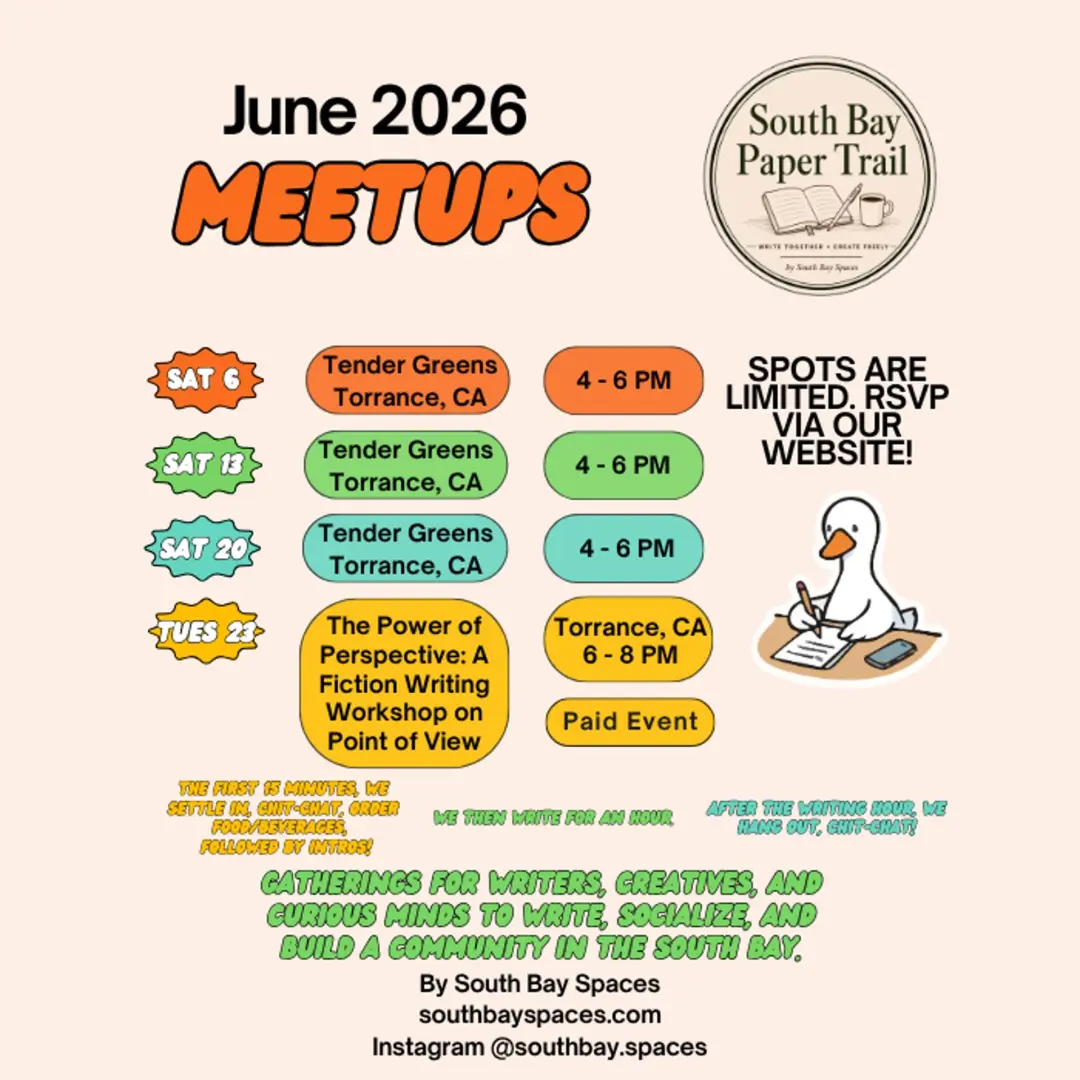 *RSVP REQUIRED* South Bay Paper Trail @ Tender Greens 6/13