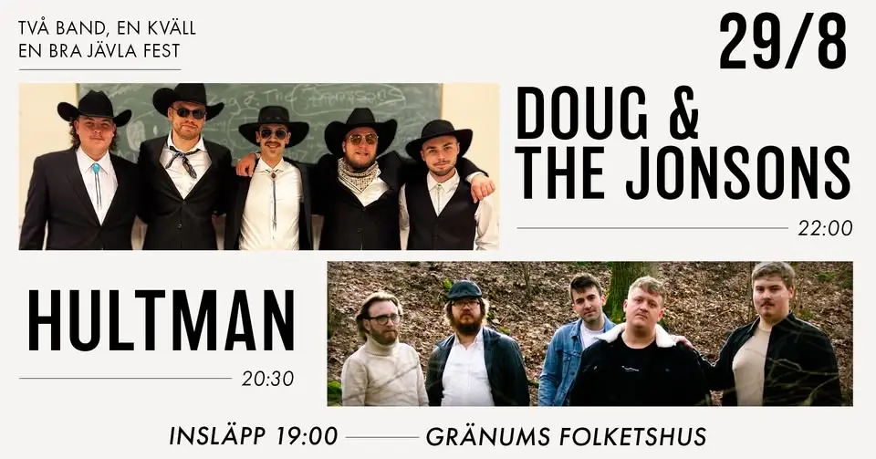 A Night with Doug & The Jonsons × HULTMAN
