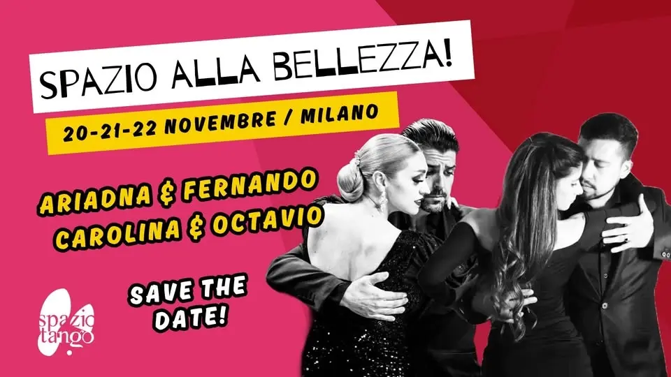 SAVE THE DATE! Spazio alla Bellezza | 20-21-22 novembre | Ariadna & Fernando | Carolina & Octavio