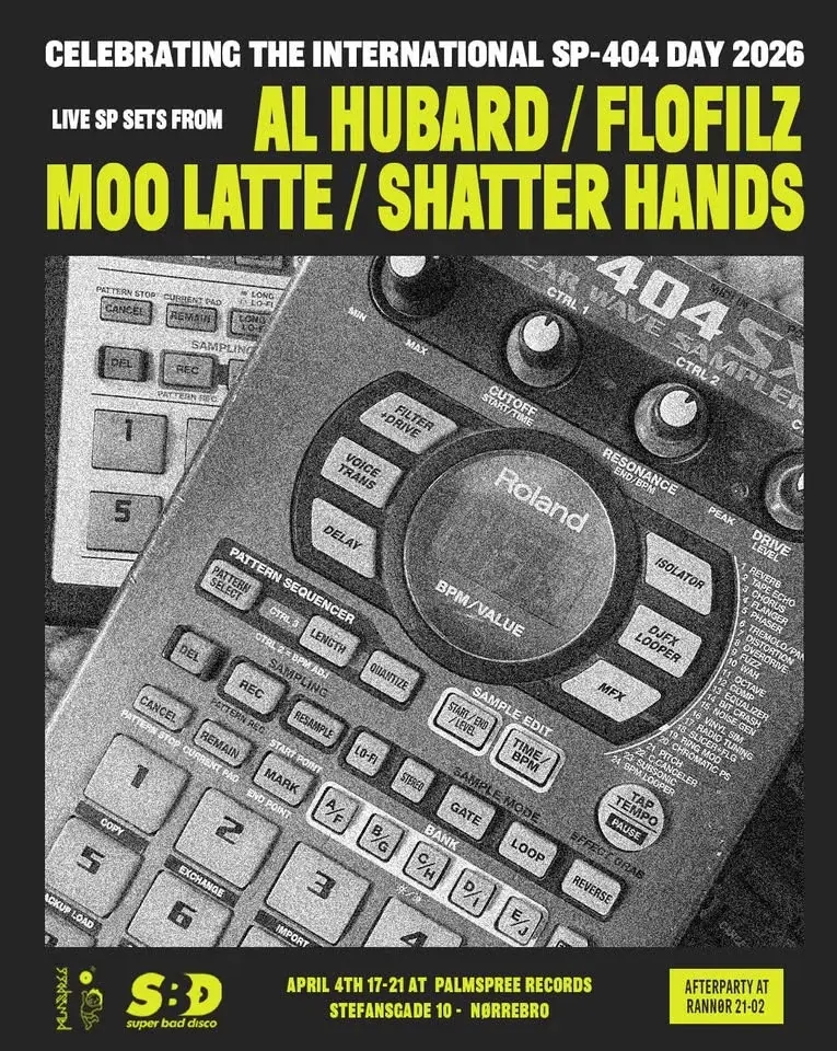 SP-404 DAY 2026: FLOFILZ, MOO LATTE, SHATTER HANDS & AL HUBARD at PALMSPREE