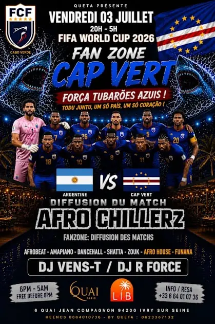 Afrochillerz | Ven 3 Juil | Fan Zone & Party | Summer Vibes