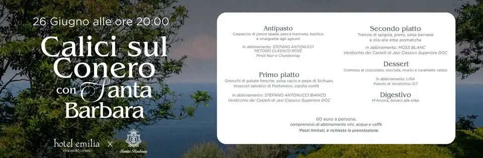 Calici sul Conero con Santa Barbara