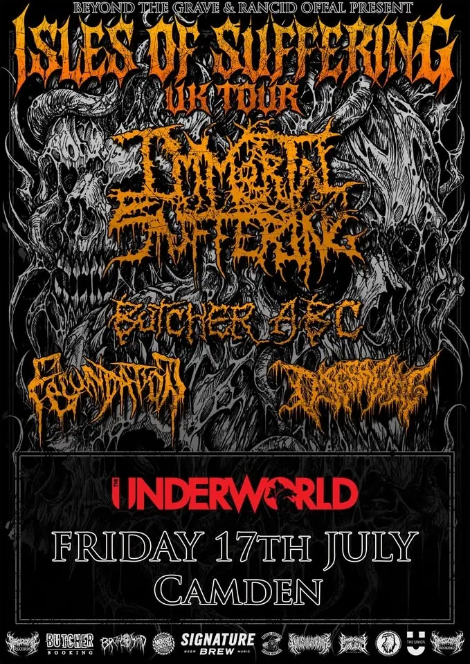 BTG PRESENTS: IMMORTAL SUFFERING | BUTCHER ABC | FECUNDATION | DISGRACING
