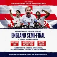 Hackney Wick Fanzone: England VS Argentina (Semi Final!!)
