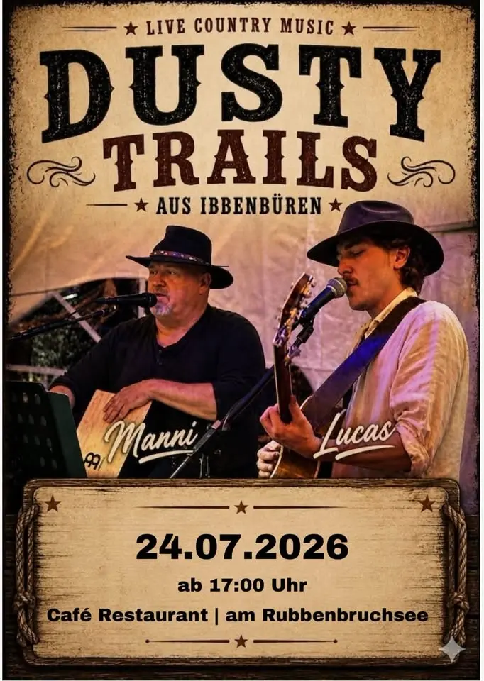 „Dusty Trails“ Live Country Konzert am Rubbenbruchsee in Osnabrück